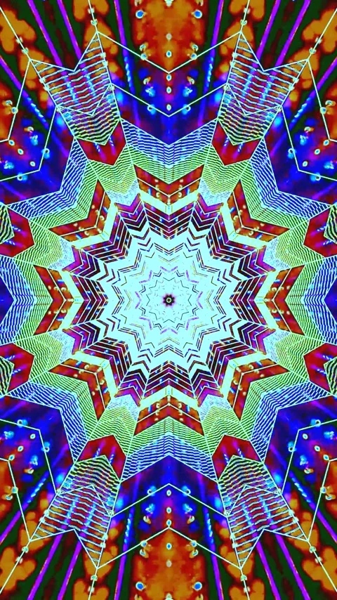 Seamless looping tunnel video VJ loop screensaver creates a mesmerizing vis.. Stock Footage 321564039