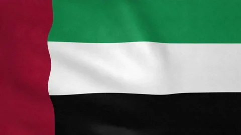 Seamless looping UAE flag, 50fps Stock Footage 205103447