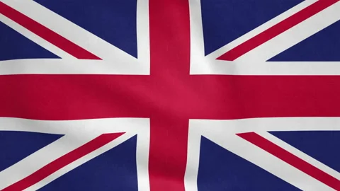 Seamless looping UK flag, 50fps Stock Footage 205090084