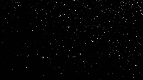 Seamless looping video clip features white falling snow on black background 動画素材 160599842