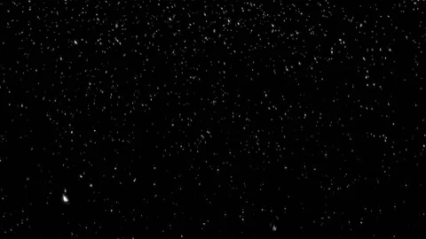 Seamless looping video clip features white falling snow on black background Stock Footage 160600606