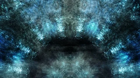 Seamless looping video clip shows a abstract blue fairy tale background Stock Footage 160669488