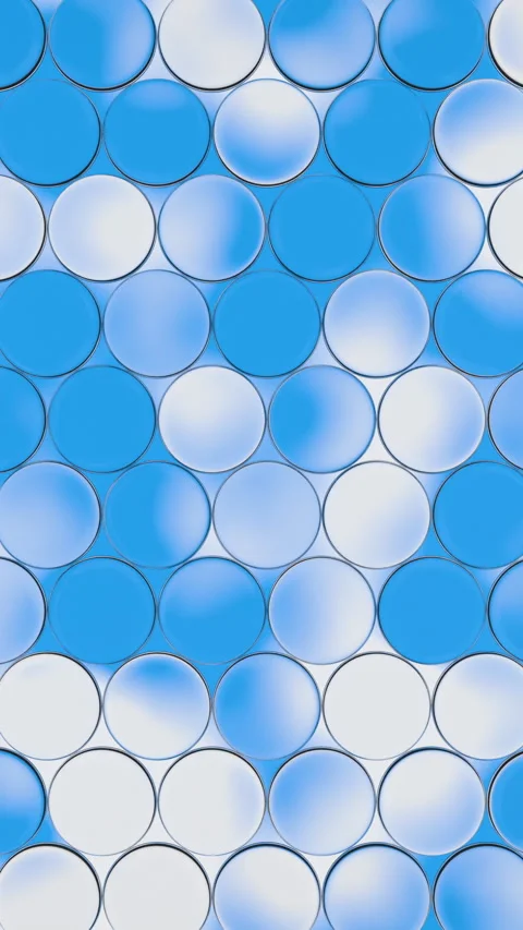 A seamless looping video features abstract blue and white fluid motion behin Stock Footage 338017191