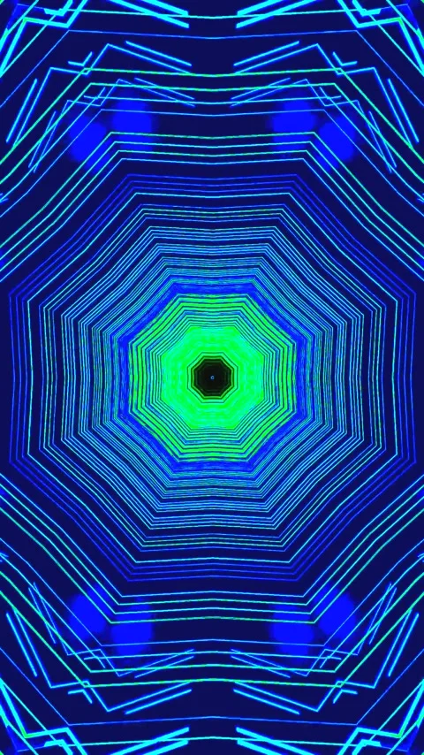 Seamless looping video featuring a vibrant tunnel design with dynamic color.. Stock Footage 321563981