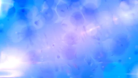 Seamless looping video unreal forms movement of light blue color Stock Footage 137343470