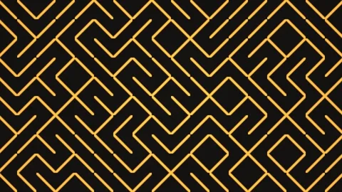 Seamless looping vj clip with geometric patterns on black Stock Footage 337828143