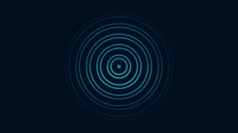 Seamless looping vj loop with circular wave motion Stock Footage 340778923