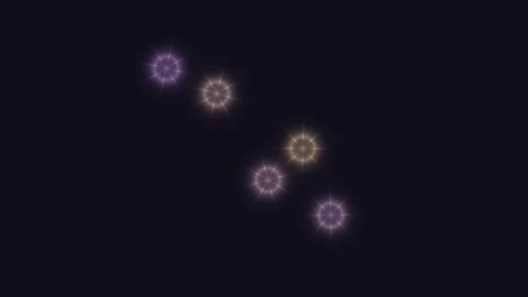 Seamless looping vj loop with glowing stars for visuals Stock Footage 340752846