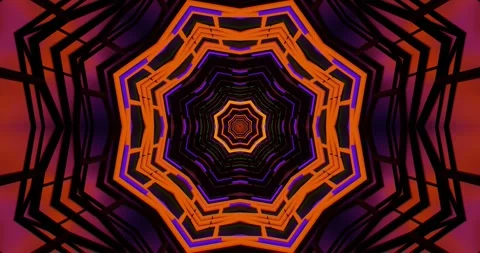 Seamless looping vj loop screensaver featuring vibrant geometric patterns a.. Stock Footage 315218511