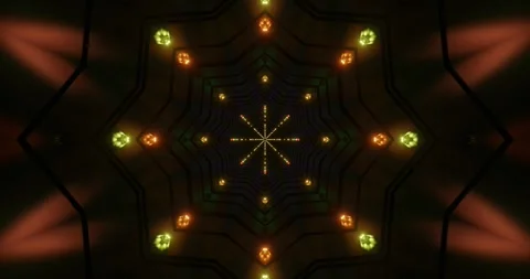 Seamless looping vj loop screensaver featuring geometric patterns Stock Footage 315917591