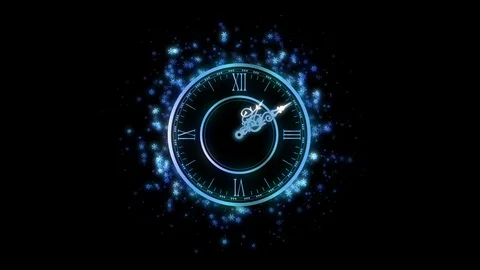 Seamless Looping watch with snowflake. Stock Footage 113419862