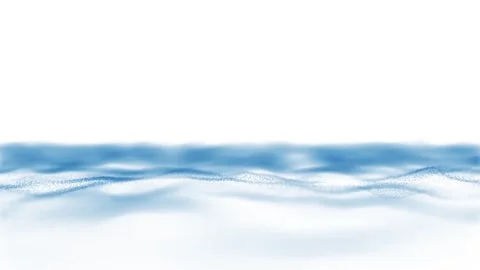 Seamless looping waves isolated on white Stock Footage 319420570