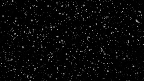 Seamless looping white snow particles drifting in darkness. Stock Footage 335120519
