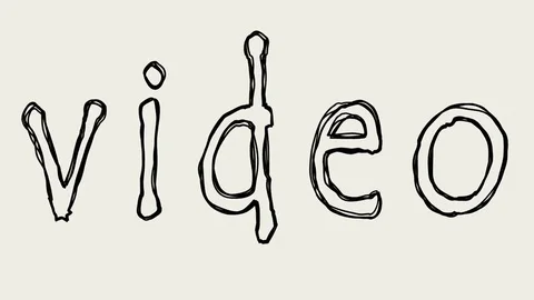 Seamless looping word video. animated text written in pencil on paper Stock Footage 84187227