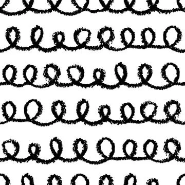 Seamless loops pattern Stock Illustration