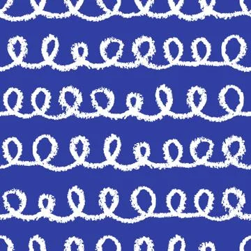 Seamless loops pattern Stock Illustration