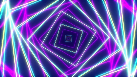 Seamless Loops of Psychedelic Square Tun... | Stock Video | Pond5