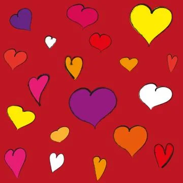 Seamless love pattern Stock Illustration