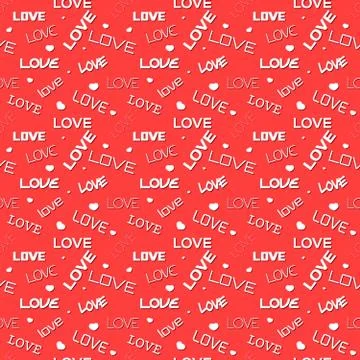 Seamless love pattern Stock Illustration