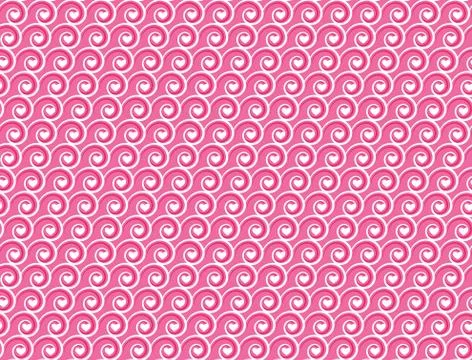 Seamless love pattern. White hearts and waves Illustrazione stock
