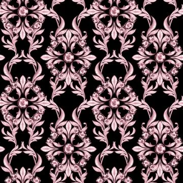 Seamless luxury baroque pattern Stockillustratie