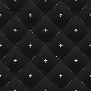 Seamless luxury dark black pattern and background Stock Illustration