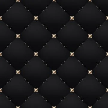 Seamless luxury dark black pattern and background Stock Illustration