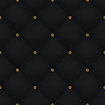Seamless luxury dark black pattern and background with blue diamond Stock Illustration