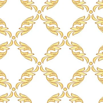 Seamless luxury golden pattern Stock-Illustration
