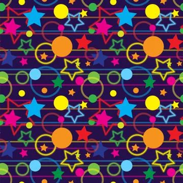 Seamless Magic Pattern Stock Illustration