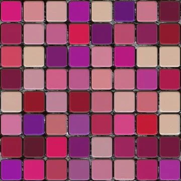 Seamless makeup pattern Illustrazione stock