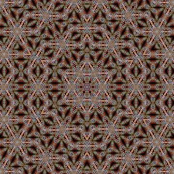 Seamless Mandala design pattern for textile Stock Illustration