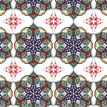 Seamless mandala pattern. ethnic decorative oriental floral pattern. Stock Illustration