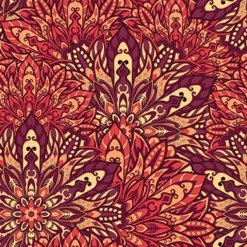Seamless mandala pattern Stock Illustration