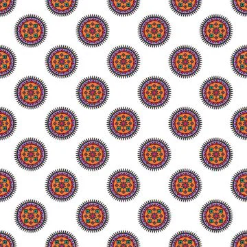 Seamless mandala pattern Stock Illustration