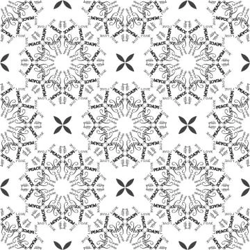 Seamless mandala pattern in moroccan arabic style Stock Illustration