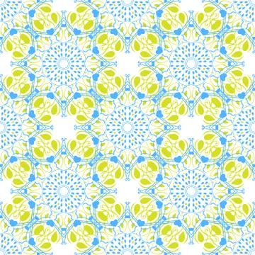 Seamless mandala pattern in moroccan arabic style Illustrazione stock