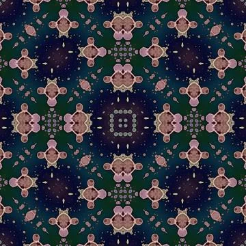 Seamless mandala pattern. Square woven texture Stockillustratie