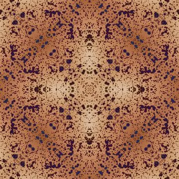 Seamless mandala pattern. Square woven texture Stock Illustration