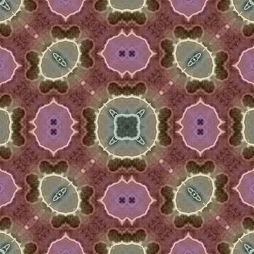 Seamless mandala pattern. Square woven texture Stock Illustration