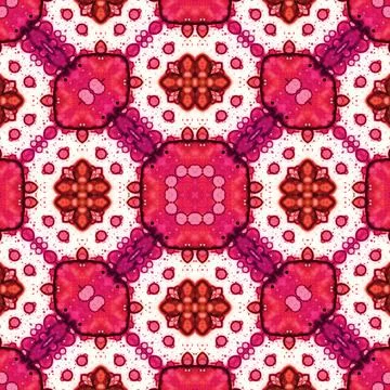 Seamless mandala pattern. Square woven texture Stockillustratie