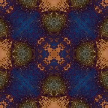 Seamless mandala pattern. Square woven texture Stock Illustration