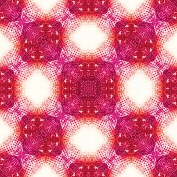 Seamless mandala pattern. Square woven texture Stock Illustration