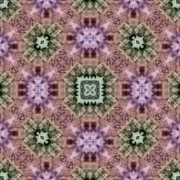 Seamless mandala pattern. Square woven texture Stock Illustration