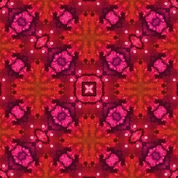 Seamless mandala pattern. Square woven texture Stock Illustration
