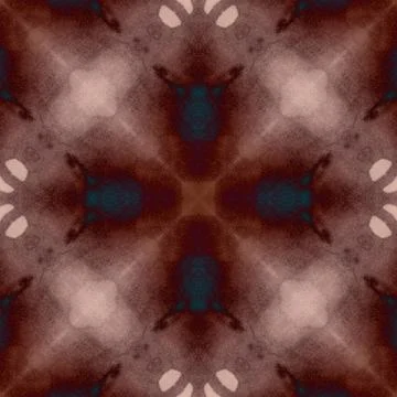 Seamless mandala pattern. Square woven texture Stock Illustration