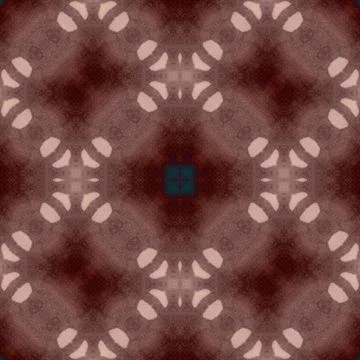 Seamless mandala pattern. Square woven texture Stock Illustration