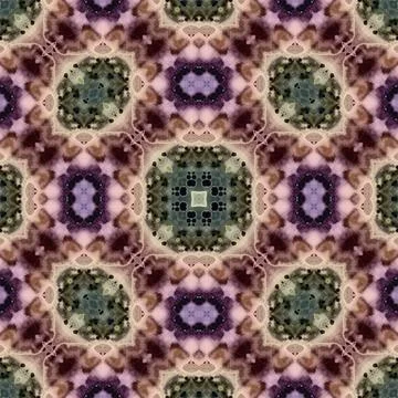 Seamless mandala pattern. Square woven texture Stock Illustration