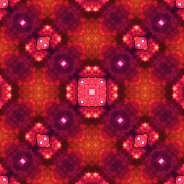 Seamless mandala pattern. Square woven texture Stock Illustration