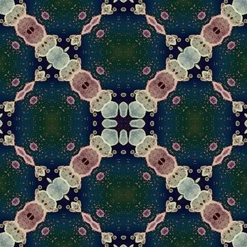 Seamless mandala pattern. Square woven texture Stockillustratie